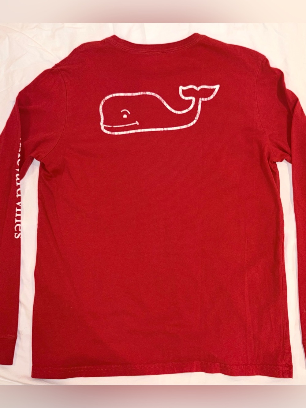 Vineyard Vines classic red whale tee boys Sz XL (16) smoke free home